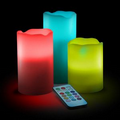 3 Piece Set LED Light Up Candle w/ Remote